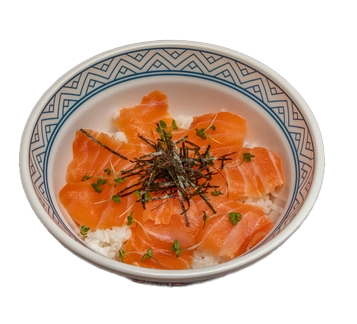 Salmon Sashimi Don